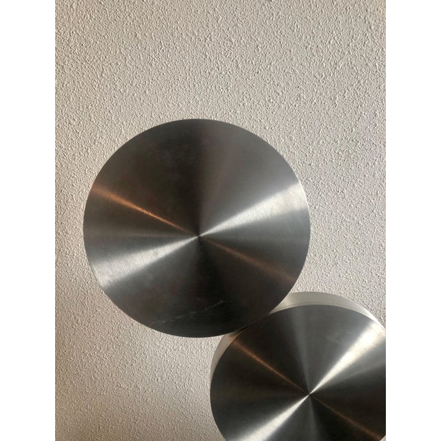 Silver Menashe Kadishman, Large 1970's Israeli Abstract Sculpture Steel Menashe Kadishman Tel Aviv Uprise, c.1970's For Sale - Image 8 of 12