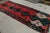 Contemporary Vintage Mid-Century Moroccan Geometric Diamond Red Green and Black Wool Shag Rug For Sale - Image 3 of 10