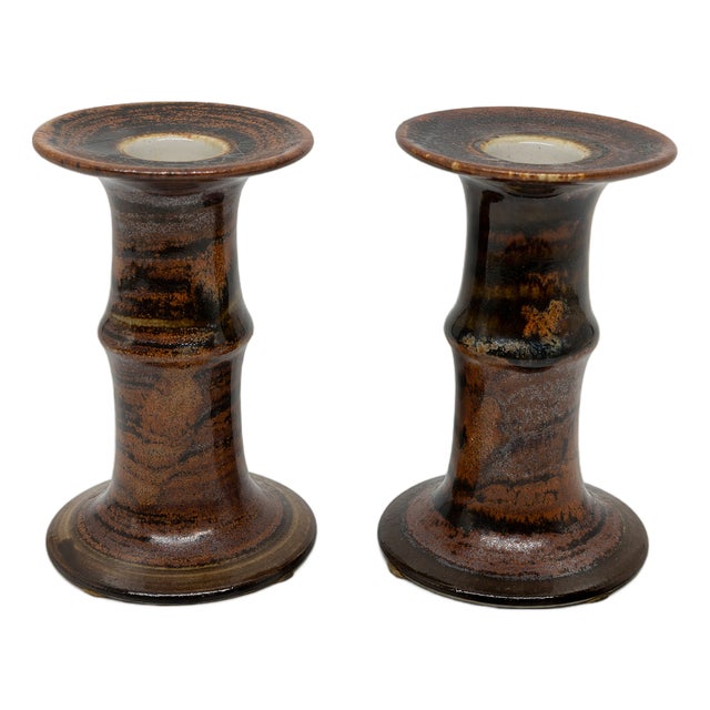 Swedish Candlesticks by Carl-Harry Stålhane and Kent Eriksson for Designhuset, 1960s, Set of 2 For Sale