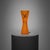 Vintage Studio Art Glass Vase-Frosted Orange-Modern-Memphis Style-Contemporary For Sale - Image 10 of 11