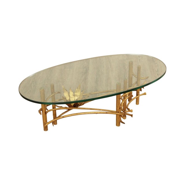 Mid 20th Century Silas Seandel Brutalist Lotus Oval Coffee Table For Sale - Image 13 of 13