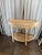 1990s Vintage French Coastal Rattan Demi-Lune Console Table For Sale - Image 5 of 7