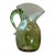 Vintage Small Green Air Blown Pitcher For Sale