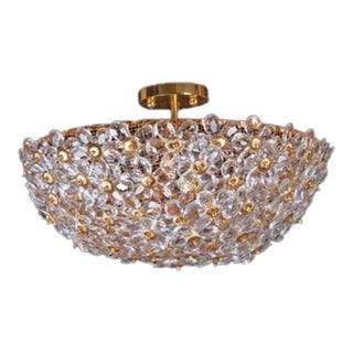 Lilly Burst Large Pendant in Gold Finish For Sale