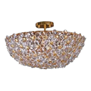 Lilly Burst Large Pendant in Gold Finish