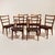 1970s Fine MCM Danish Modern Floating Seat Sculptural Dining Chair Set 6 For Sale - Image 5 of 6