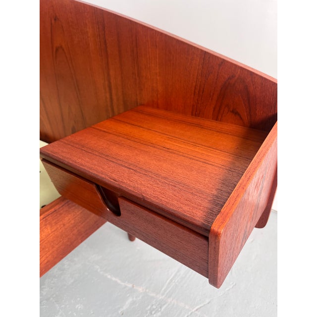 Brown Mid-Century Bed Frame, Norway, 1950s For Sale - Image 8 of 13