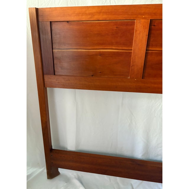 1980s Vintage Thos Moser Shaker Cherry Queen Headboard For Sale - Image 5 of 13
