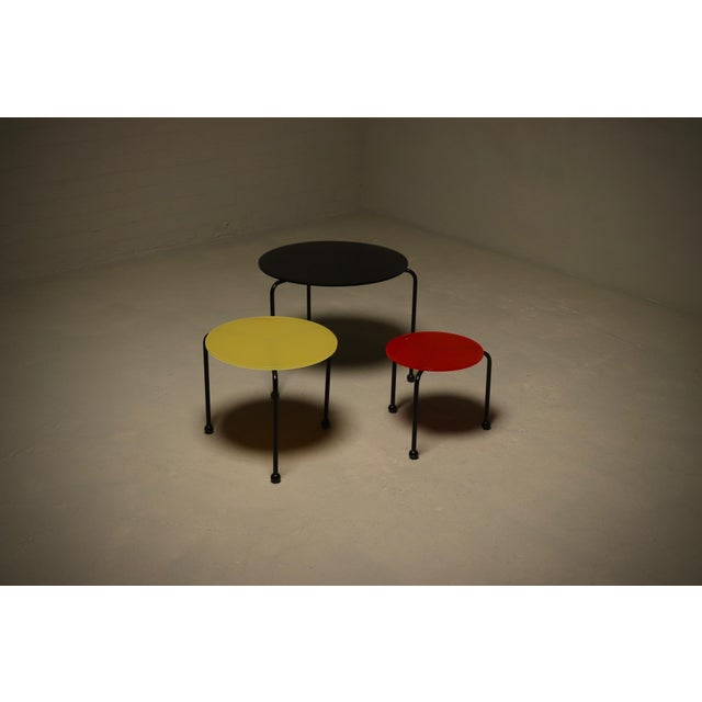 Italian Modern Nesting Tables, 1980s, Set of 3 For Sale - Image 10 of 10