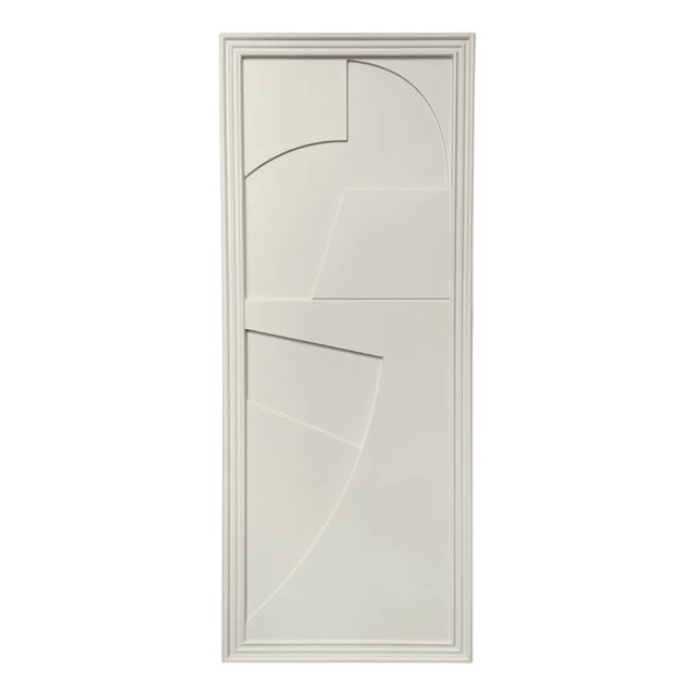 Likya Verto Wooden Wall Art in Oyster White by Likya Atelier For Sale