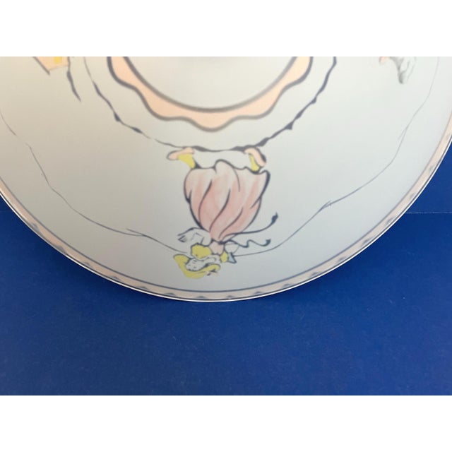 White 1950s Nursery Rhyme Flush Light For Sale - Image 8 of 15