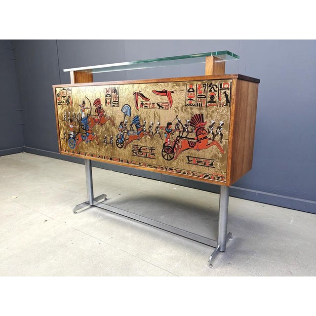 Gold Mid-Century Bar Counter from Denisco, 1960s For Sale - Image 8 of 12