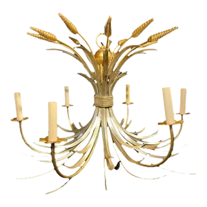 1930’s Silver and Gilt Metal Chandelier