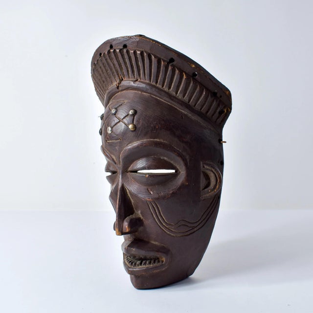 African Early 20th Century Chokwe Mask Wood For Sale - Image 3 of 11