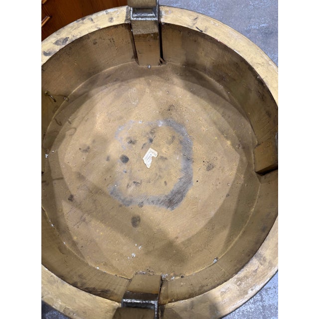 Silver Vintage Palladio Carved Italian Silver Occasional Drinks Table For Sale - Image 8 of 12