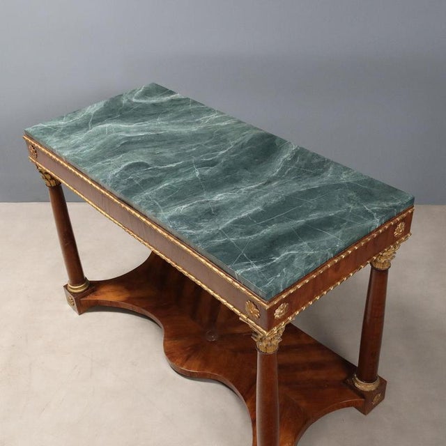 Empire Console Tables in Cherry, Set of 2 For Sale - Image 11 of 14