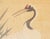 Textile XL Meiji Era "Two Cranes" by Kishida Kinkoku, Japanese Silk Scroll Painting in Wooden Case For Sale - Image 7 of 17