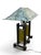 1980s Dale Tiffany Studios Frank Lloyd Wright Mission Style Stained Glass Table Lamp For Sale In Los Angeles - Image 6 of 10
