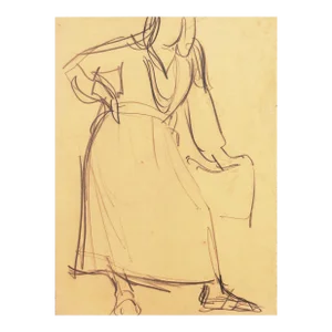 'Woman Standing' by Victor Di Gesu, Paris, Louvre, Académie Chaumière Et Etrangères, Los Angeles County Museum of Art, San Francisco Art Association