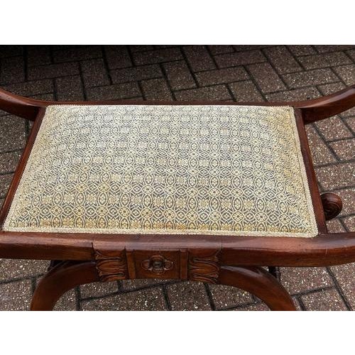 Upholstered Wood Window Seat For Sale - Image 5 of 9