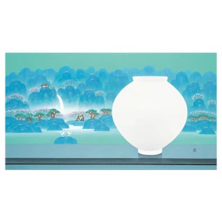 Cho Mun-Hyun, Landscape with a Moon Jar, 2020, Acrylic on Canvas For Sale