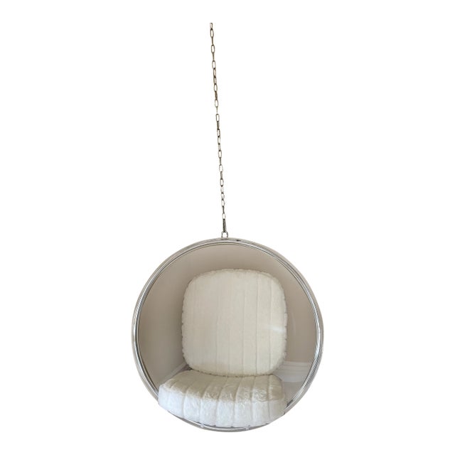 Iconic Eero Aarnio Silver Bubble Chair For Sale