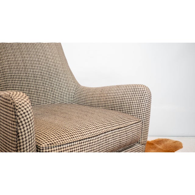 2010s Modern Room & Board 'Quinn' Houndstooth Club Chair For Sale - Image 5 of 17