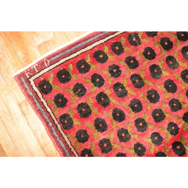 Textile Zabihi Collection Red Vintage Turkish Kars Rug - 6'6" x 9' For Sale - Image 7 of 12