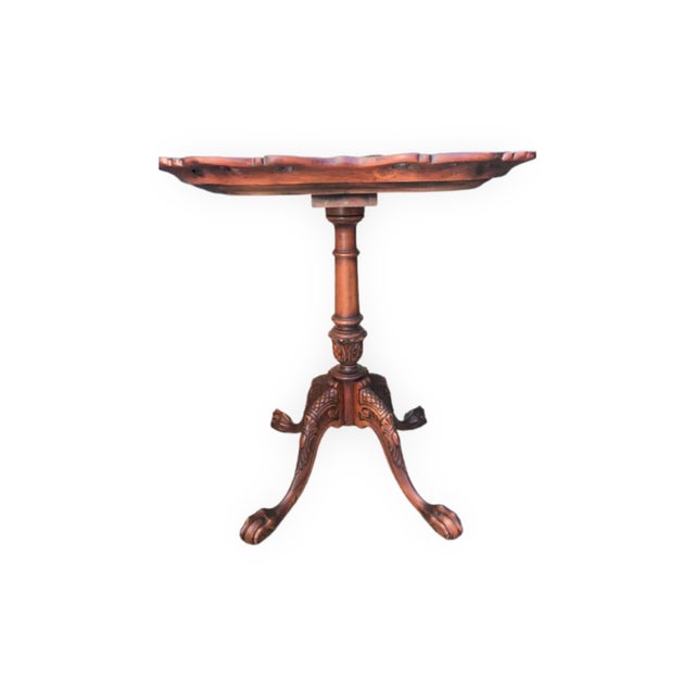 Mid 20th Century Mid Century Square Pie Crust End Table Chairish