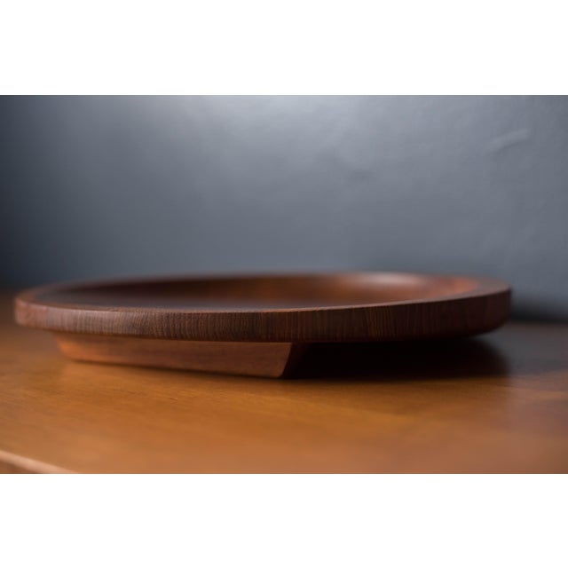 Early Vintage Dansk Teak Cutting Board Tray Platter by Jens H. Quistgaard For Sale In Monterey, CA - Image 6 of 11
