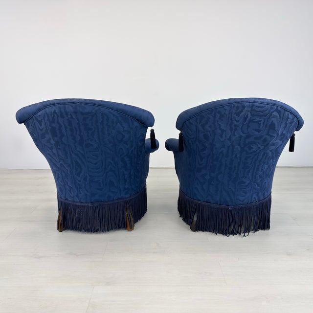 Fringed French Armchairs - A Pair For Sale In New York - Image 6 of 13