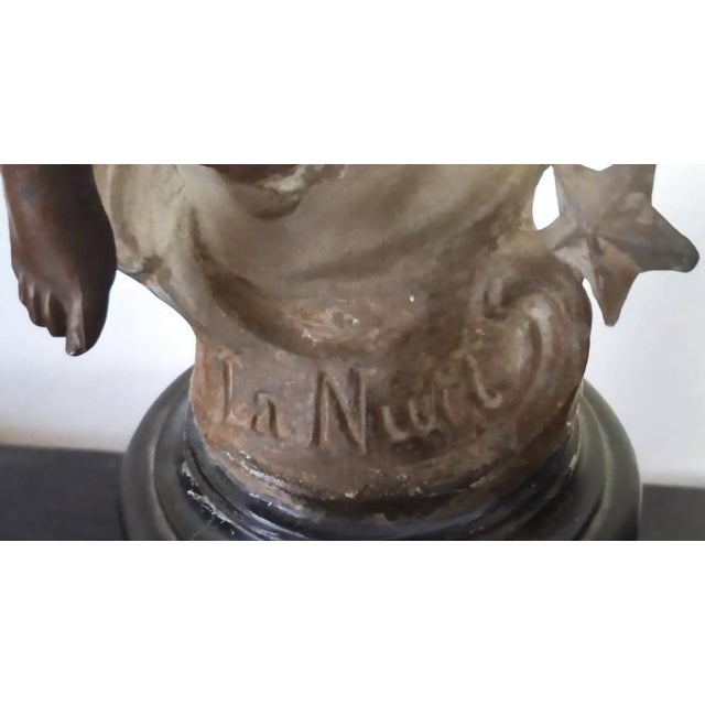 Unknown, La Nuit, 1800s, Bronze For Sale - Image 6 of 7
