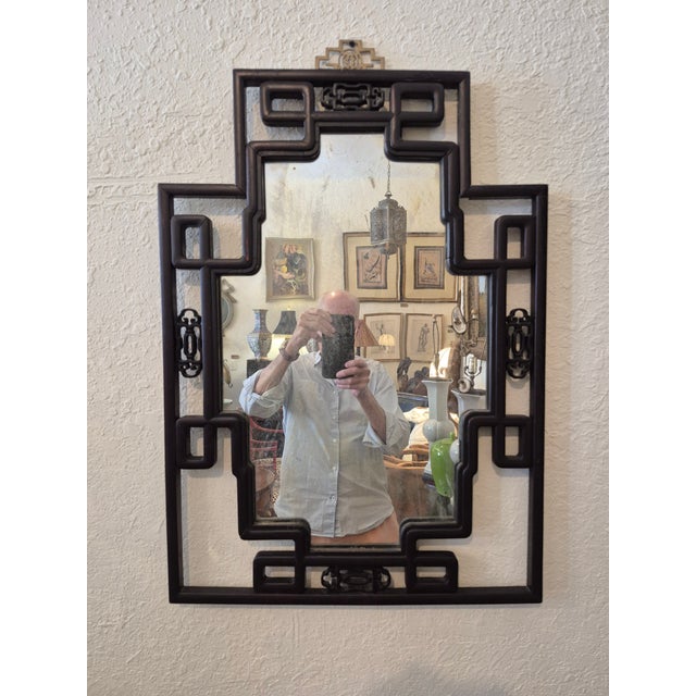Antique Chinese Wall Mirror For Sale - Image 4 of 7