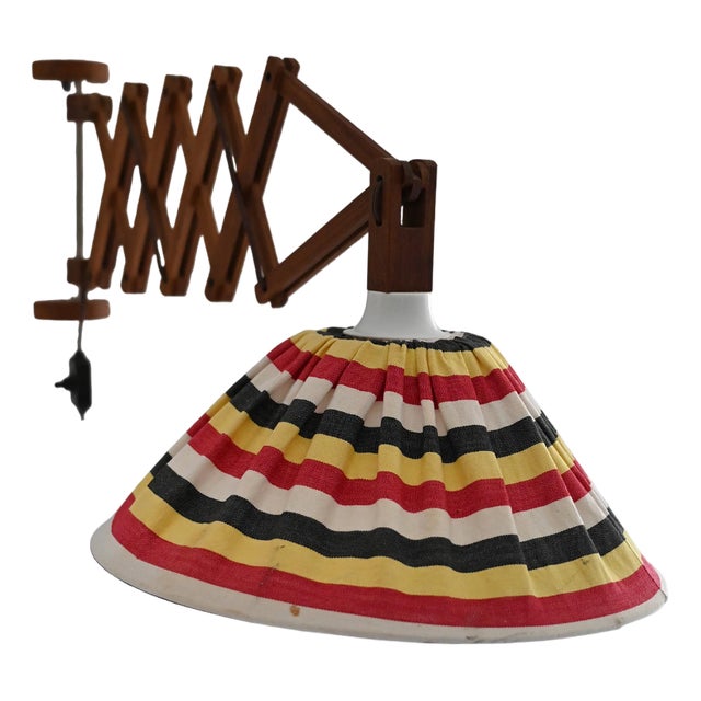 Lamp with Extendable Arm, 1940s For Sale