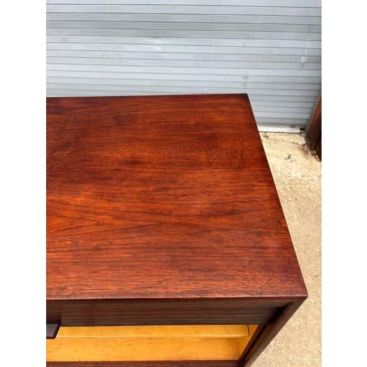 Jens Risom Tambour Door Cabinet, Walnut & Brass, Mid-Century, 1965 For Sale - Image 13 of 14