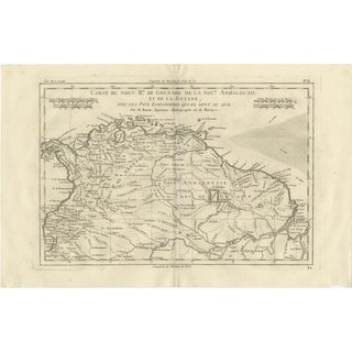 New Granada, New Andalusia and Guiana Map by Rigobert Bonne, 1780s For Sale