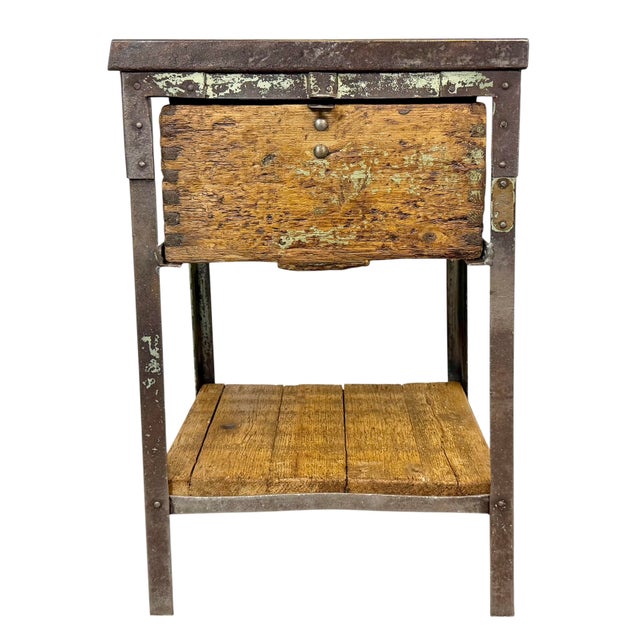 Vintage Industrial Iron Chest of Drawers, 1950s For Sale - Image 18 of 18