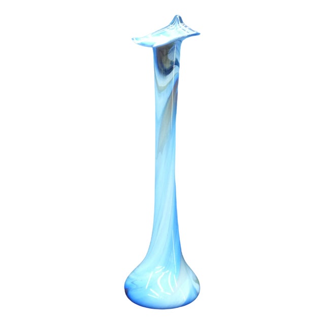 Hand Blown Glass Vase from Obersdorfer Glashütte, 1970s For Sale