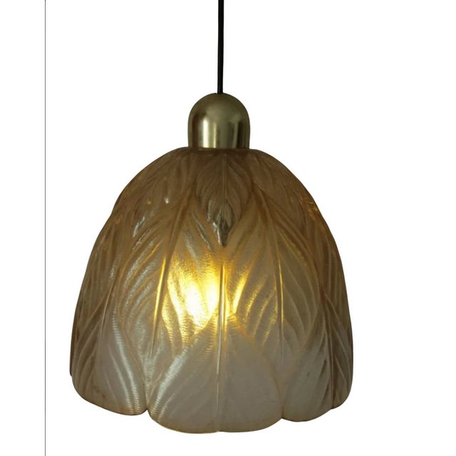Glass Tulip Pendant Light from Peill & Putzler For Sale - Image 4 of 10
