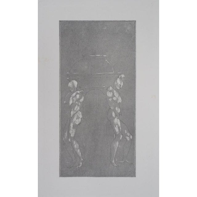 Auguste Rodin, Figures supporting a pedestal, Engraving For Sale - Image 7 of 7