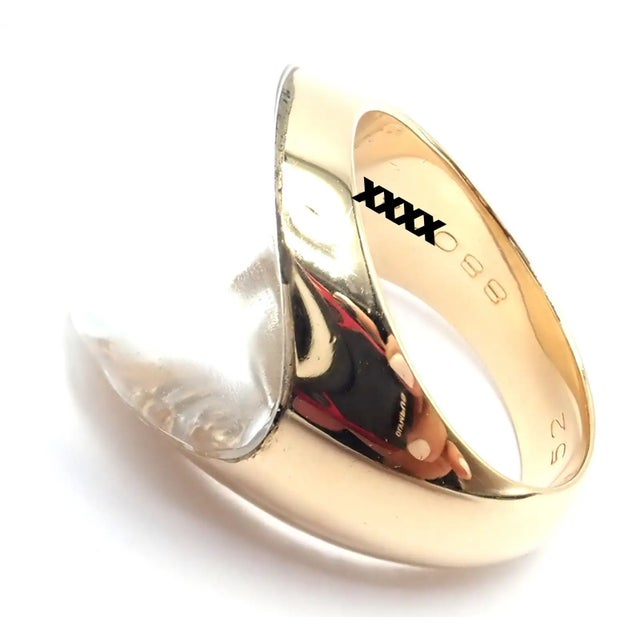 Late 20th Century Late 20th Century Cartier Myst De Cartier Yellow Gold Diamond Rock Crystal Dome Ring, Size 6 For Sale - Image 5 of 12
