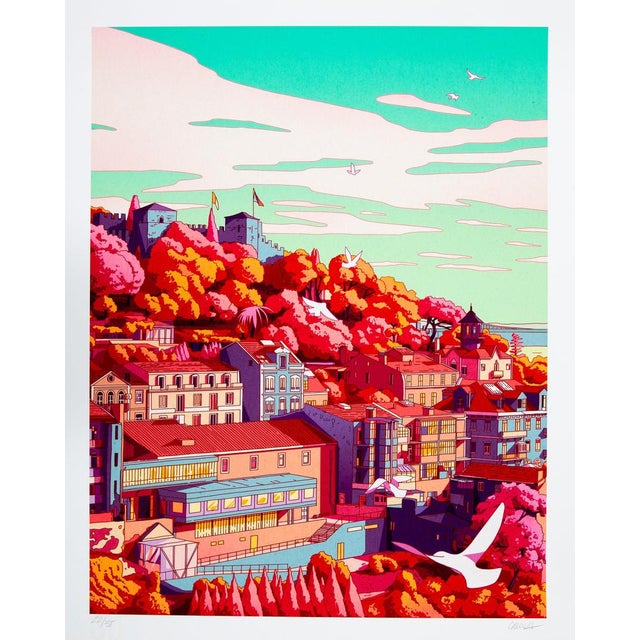 Camila Noguiera, Vue de Lisbonne, Giclée Print For Sale - Image 4 of 4