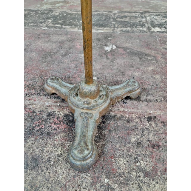 Metal 19th Century Victorian Cast Iron & Bronze Music Stand For Sale - Image 7 of 10