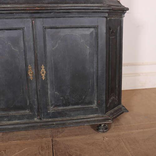 Wood Dutch Painted Vitrine in Pine For Sale - Image 7 of 11