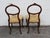 These gorgeous Victorian Side by Side Chairs are made out of wood, solid walnut, and upholstery. These classic Chairs have...