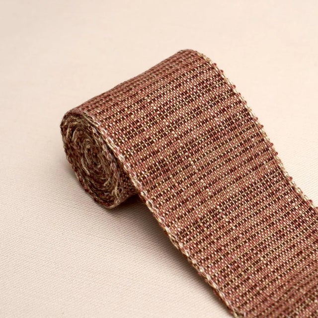 Contemporary SAMPLE - Schumacher Tweed Tape Medium In Brown For Sale - Image 3 of 3