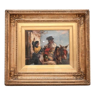 Thomas Kent Pelham, Spanish Villagers, 1870, Oil on Canvas For Sale