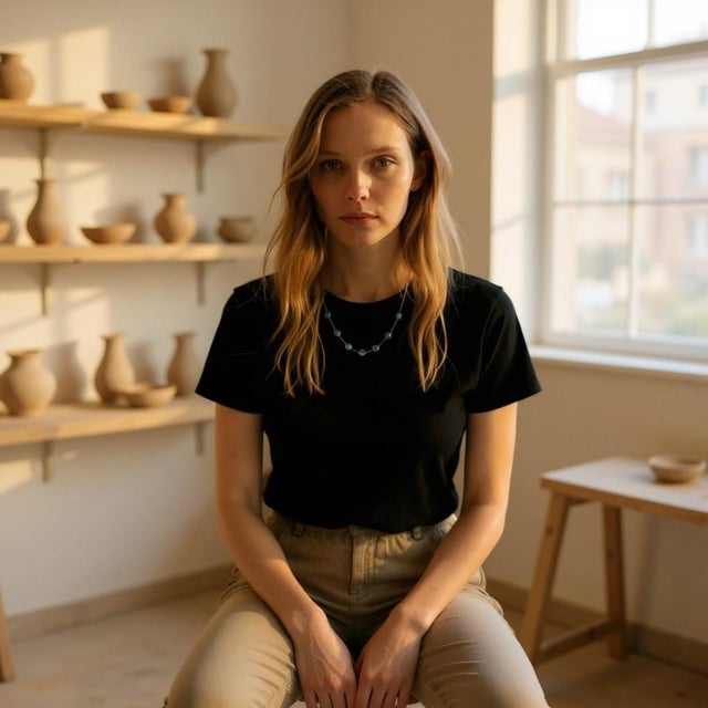 2000 - 2009 14k Yellow Gold Large Sized Blue Topaz Bezel Station Necklace 20 Inch For Sale - Image 5 of 10