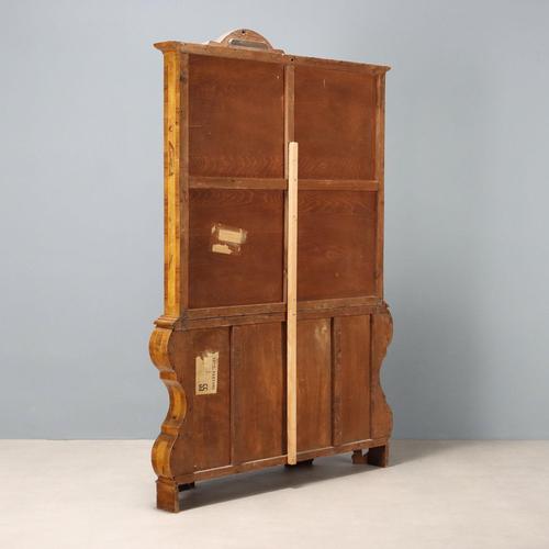 Walnut Showcase Cabinet For Sale - Image 10 of 11