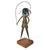 Dynamic brutalist sculpture by Harold Einhorn depicting a girl skipping rope. Unlike most of Einhorn’s known mid-century...